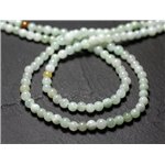 Fil 39cm 100pc env - Perles de Pierre - Jade naturel Birmanie Boules 4mm