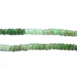 140pc thread approx - Stone Beads - Chrysoprase Faceted Rondelles 3x2mm - 4558550090720 