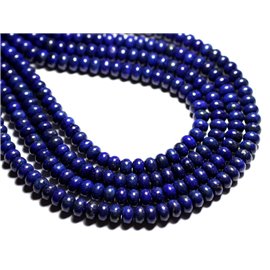 Faden 39cm ca. 75pc - Steinperlen - Lapislazuli Rondelles 8x5mm 