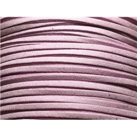 1 Reel 90 meters - Suede Lanyard 3x1.5mm Pink Mauve 