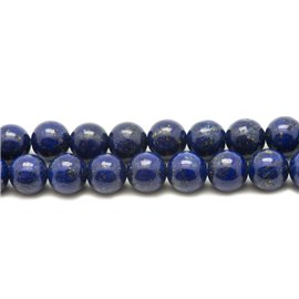 Gewinde ca. 39cm 24pc - Steinperlen - Lapislazuli-Kugeln 16mm 