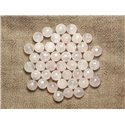 Fil 39cm 63pc env - Perles de Pierre - Quartz Rose Boules Facettées 6mm 