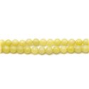 Fil 39cm 61pc env - Perles de Pierre - Jade Citron Boules 6mm 