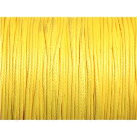 1 Bobina 180 metri - Cordino in cotone cerato 0,8 mm Giallo 