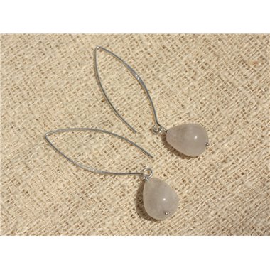 Boucles d'Oreilles Argent 925 - Améthyste Gouttes 14x10mm 