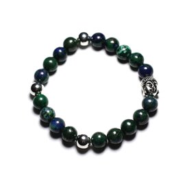 Boeddha armband en halfedelsteen - Chrysocolla 