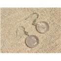 Boucles d'Oreilles Argent 925 - Améthyste Palets 16mm 