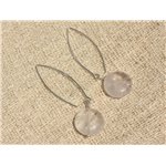 Boucles d'Oreilles Argent 925 - Améthyste Palets 16mm 