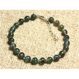 Bracciale Argento 925 e Pietra - Apatite 5-6mm 