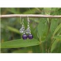 Boucles Argent 925 - Améthyste Argent Violet