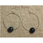 Boucles Argent 925 - Apatite 10 mm