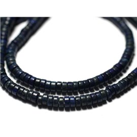 Rijg 39cm circa 200st - Stenen kralen - Lapis Lazuli Heishi Rondelles 4x2mm