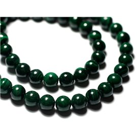 10pc - Stone Beads - Natural Green Malachite Balls 3mm - 7427039731447