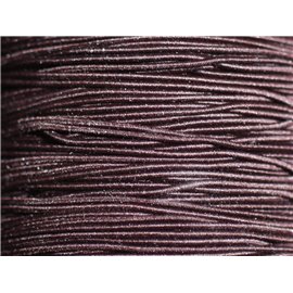 5 metri - Filo di corda in tessuto elastico di nylon 1 mm marrone caffè - 7427039731690