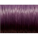 10 metres - Fil Corde Cordon Coton Ciré 0.8mm Violet indigo byzantin - 7427039732642