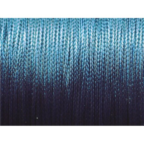 10 Mètres - Cordon de Coton Ciré 0.8mm Bleu Marine Nuit   4558550027399