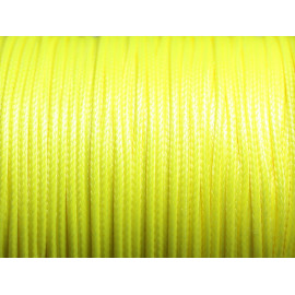 Bobine 180 mètres - Fil Cordon Coton Ciré 1.5mm Jaune