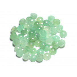 2pc - Cabochons Pierre Aventurine Verte Ronds 6mm - 7427039742115