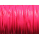 Bobine 180 mètres - Fil Cordon Coton Ciré 1mm Rose Fluo