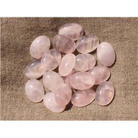 Cabujón Piedra Cuarzo Rosa Ovalado 18x13mm - 1pc 4558550016768