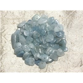 20Stk - Steinperlen - Aquamarin Chips Palets Rondelles 9-15mm - 4558550110589