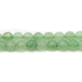 Thread 39cm approx 93pc - Stone Beads - Green Aventurine Balls 4mm