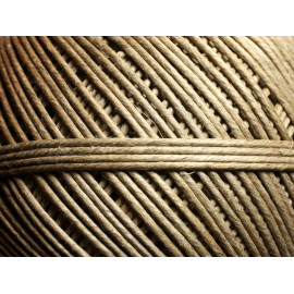 5 meter - Linnen touwkoord 0,8-1 mm Beige Ecru - 4558550012364